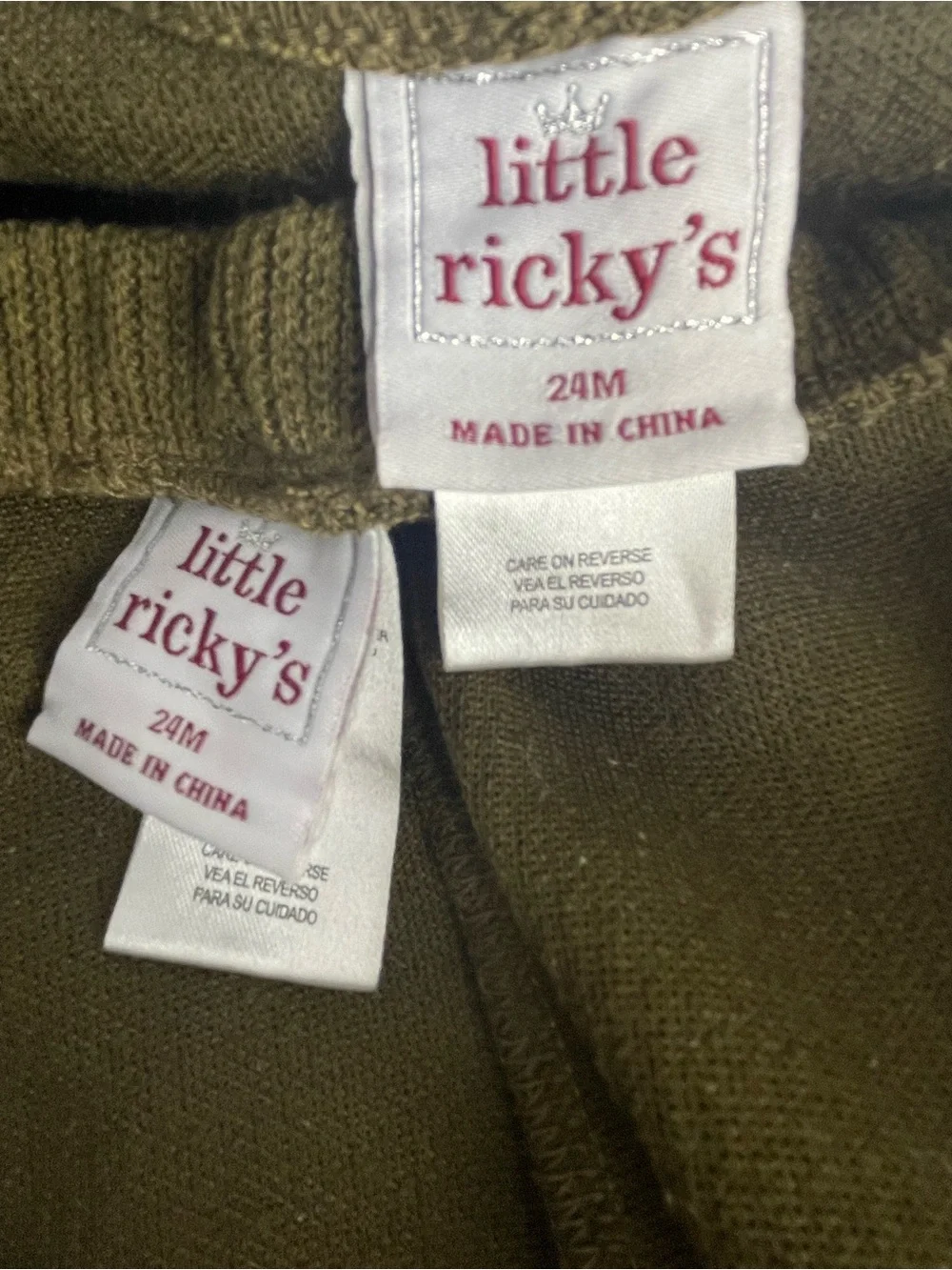 Little Ricky Moosin Around Ribbed Knit 2pc Set Soft 24 Months